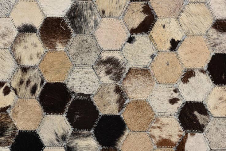 Detail image of 5' 1 x 8' Cowhide Rug