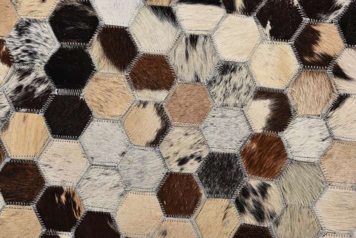 5' 1 x 8' Cowhide Rug