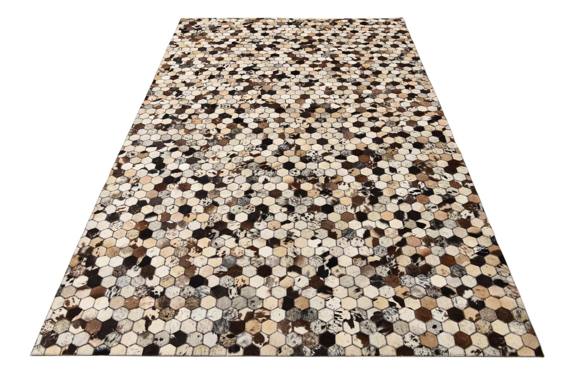 5' 1 x 8' 1 Cowhide Rug