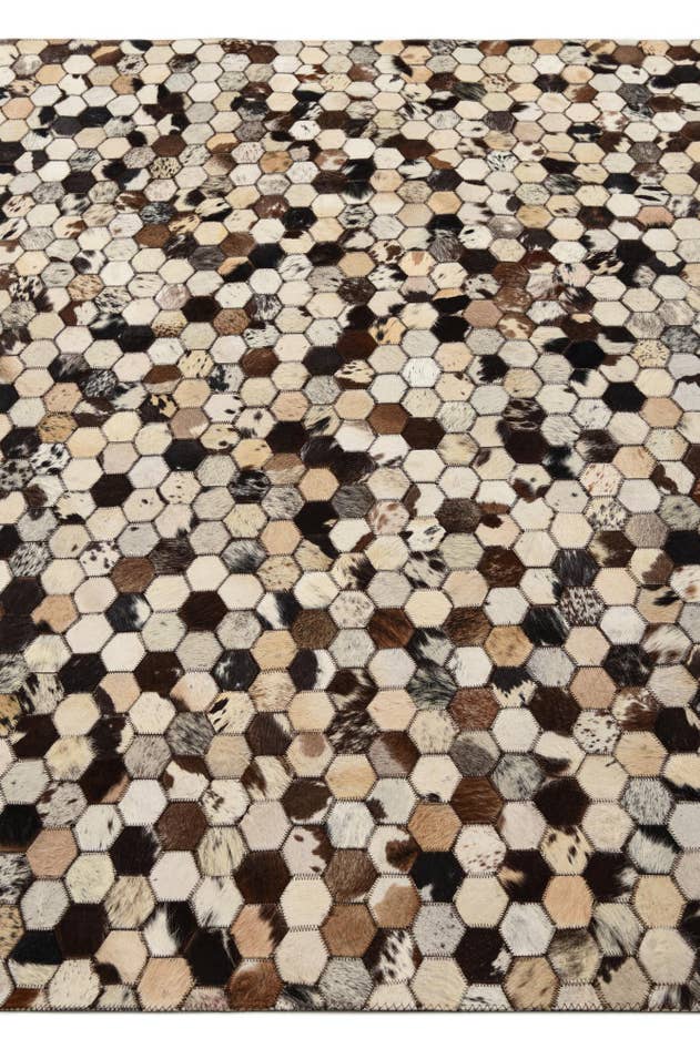 Detail image of 5' 1 x 8' 1 Cowhide Rug
