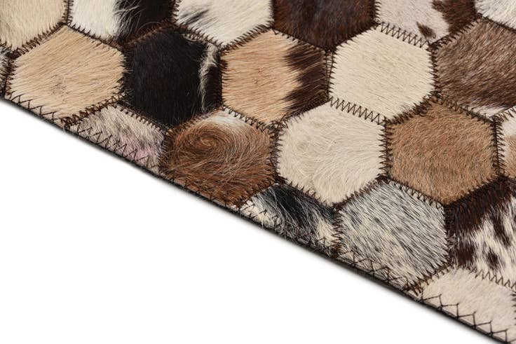 Detail image of 5' 1 x 8' 1 Cowhide Rug