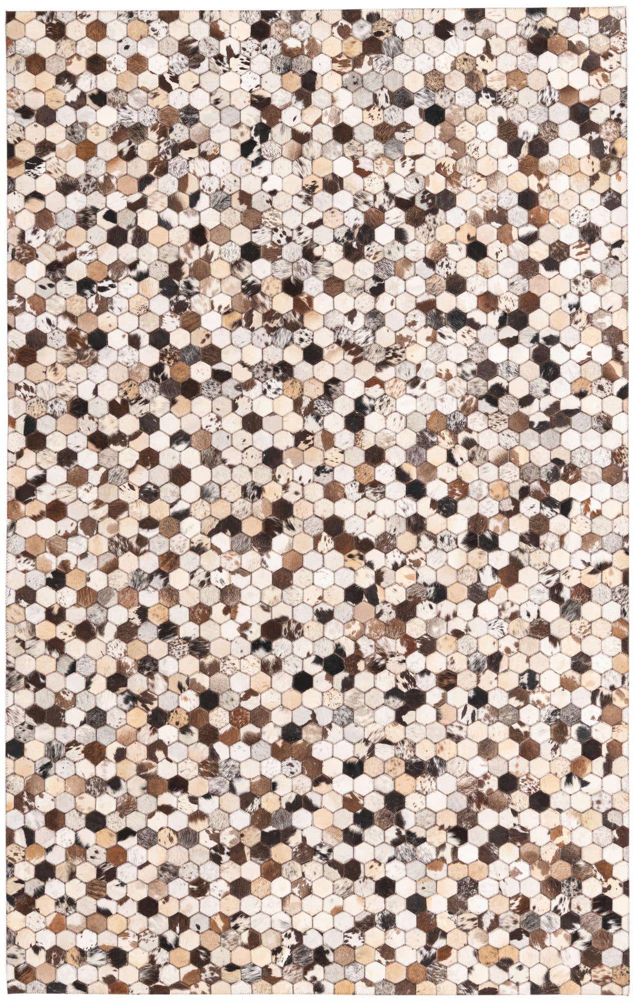 5' 1 x 8' 1 Cowhide Rug