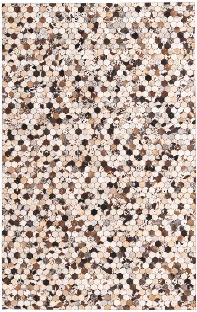 5' 1 x 8' 1 Cowhide Rug