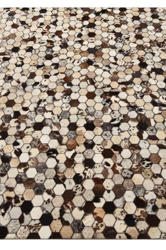 5' 1 x 8' 2 Cowhide Rug