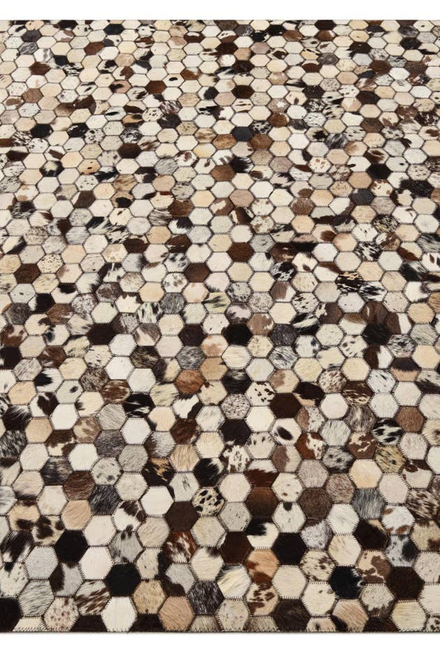 Detail image of 5' 1 x 8' 2 Cowhide Rug