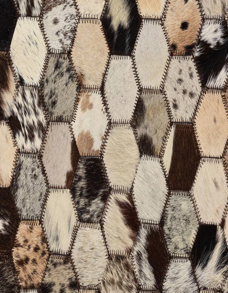 Detail image of 5' 1 x 8' 2 Cowhide Rug