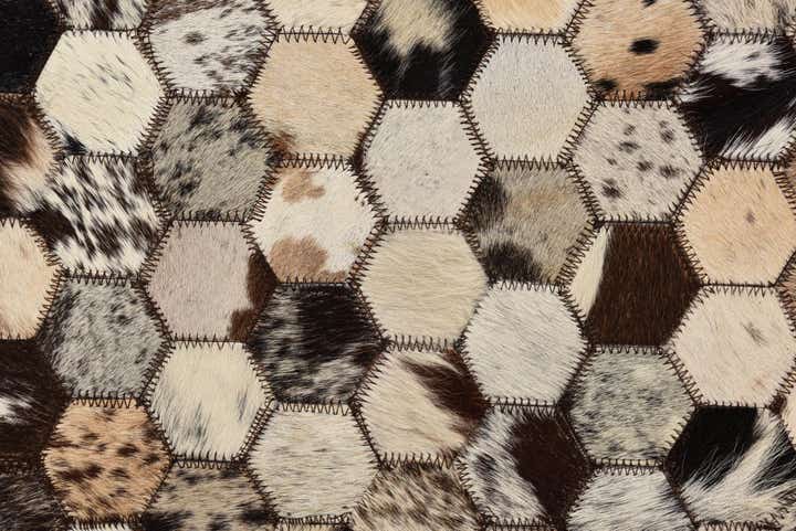 5' 1 x 8' 2 Cowhide Rug
