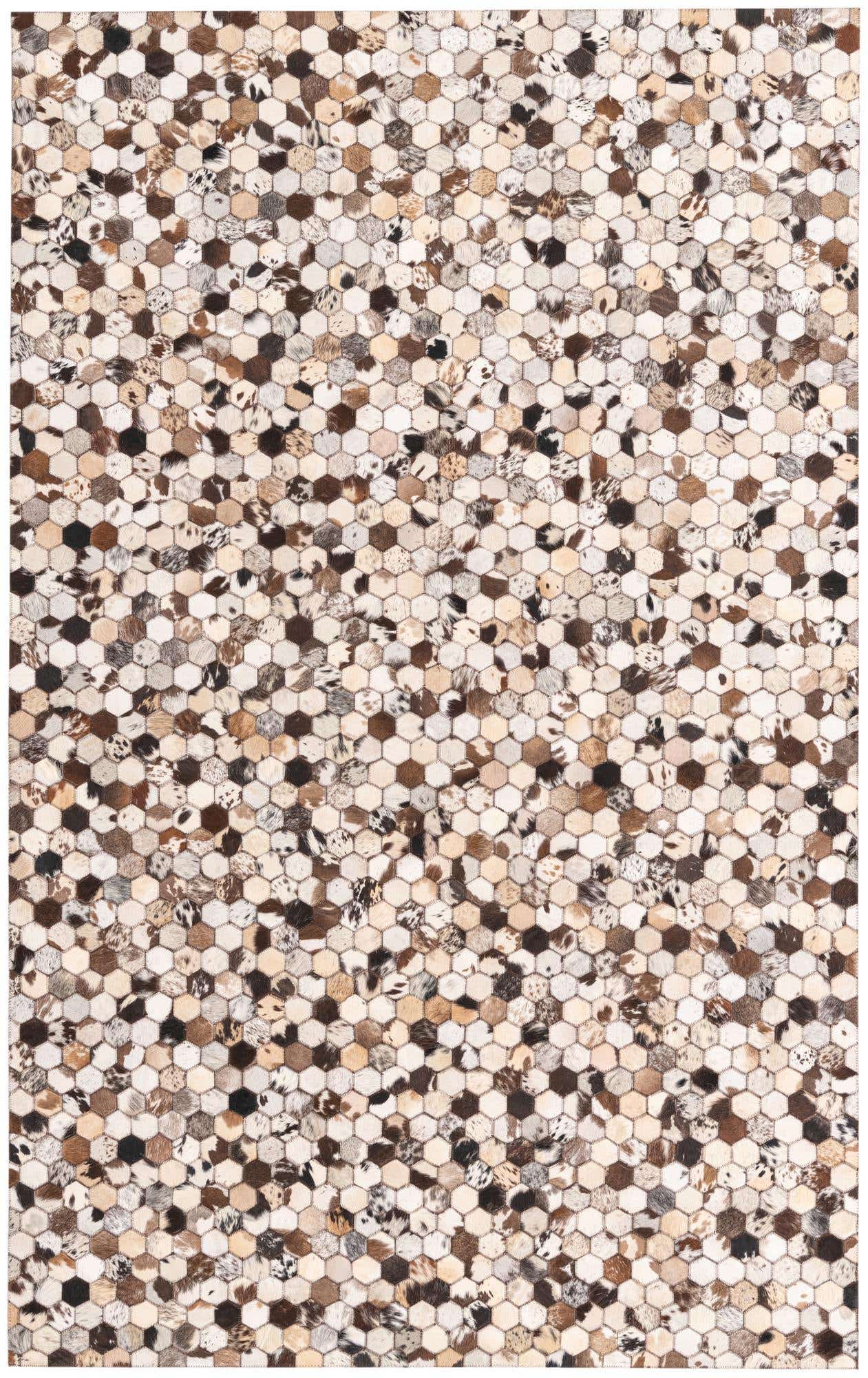 5' 1 x 8' 2 Cowhide Rug