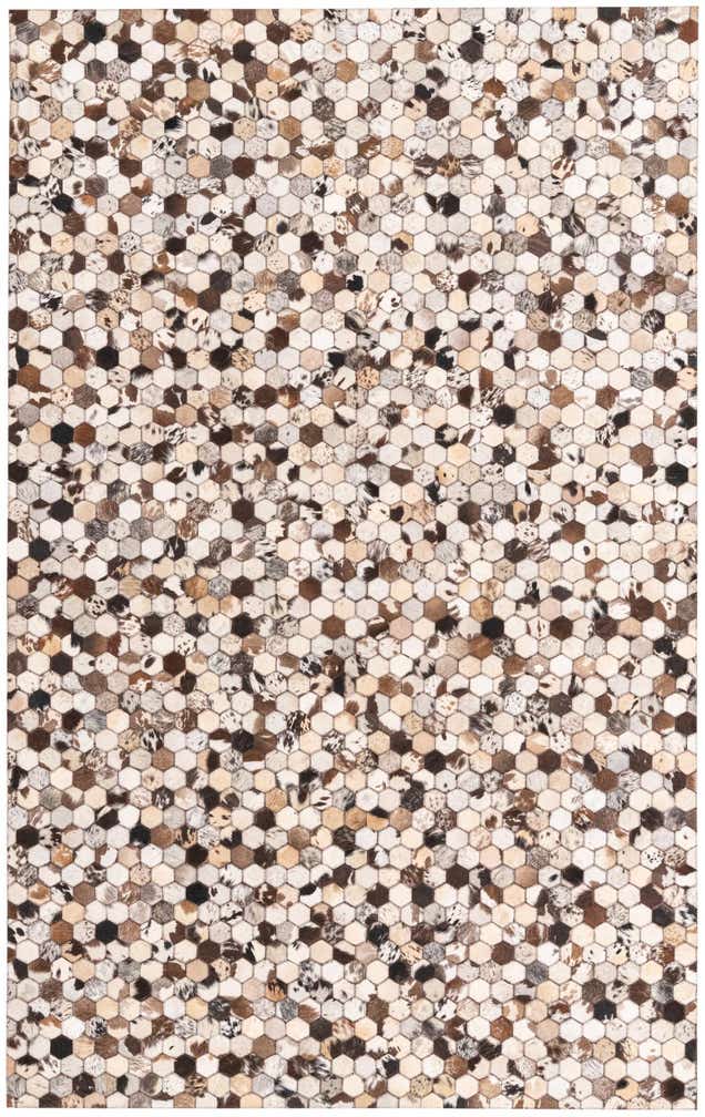 5' 1 x 8' 2 Cowhide Rug