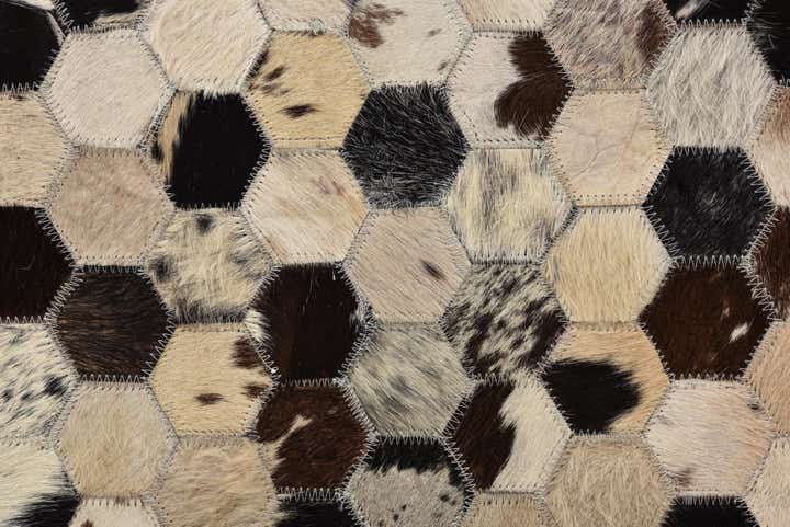 5' x 7' 10 Cowhide Rug