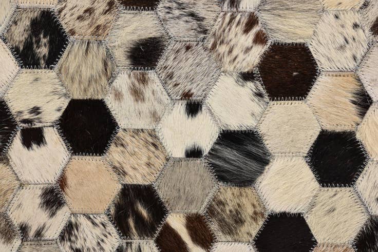 Detail image of 5' x 7' 10 Cowhide Rug