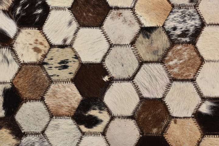 5' 2 x 8' 2 Cowhide Rug