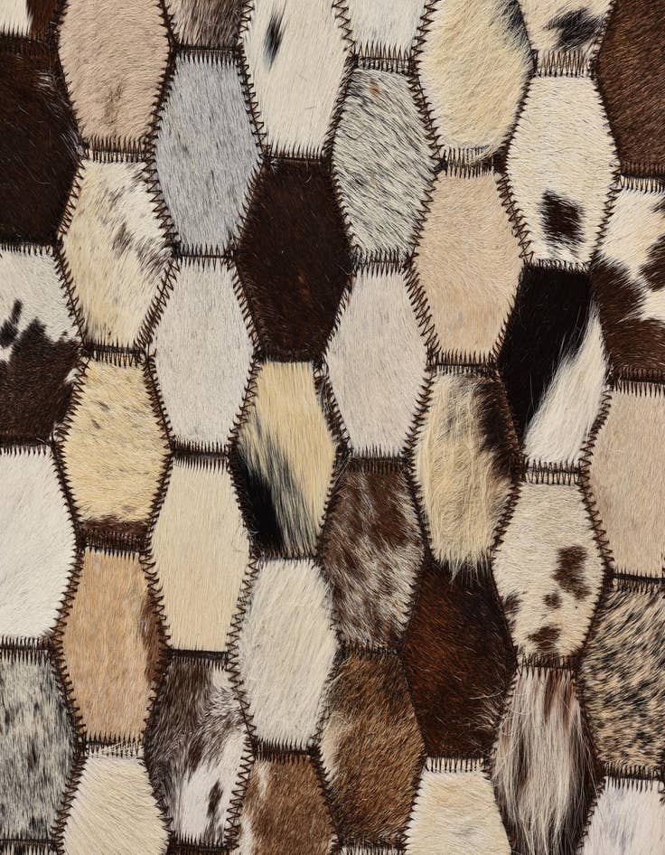 Detail image of 5' 2 x 8' 2 Cowhide Rug
