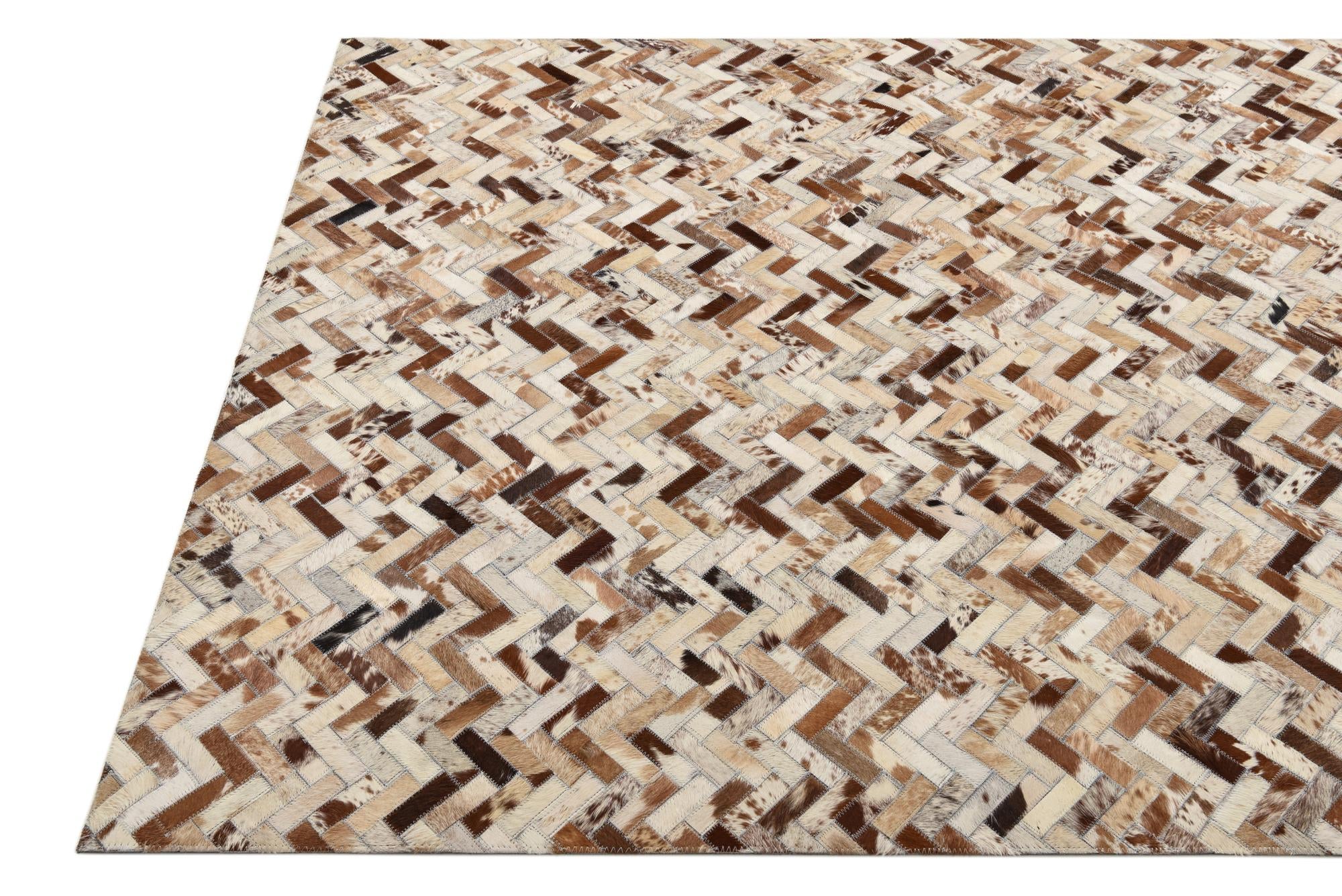 4' 10 x 7' 10 Cowhide Rug