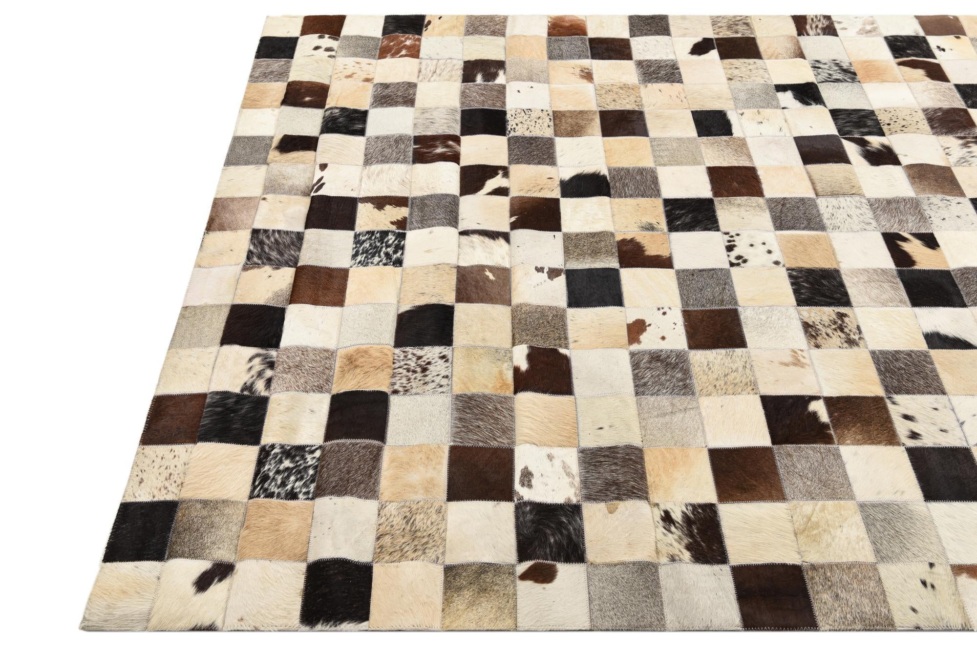 5' 4 x 7' 7 Cowhide Rug