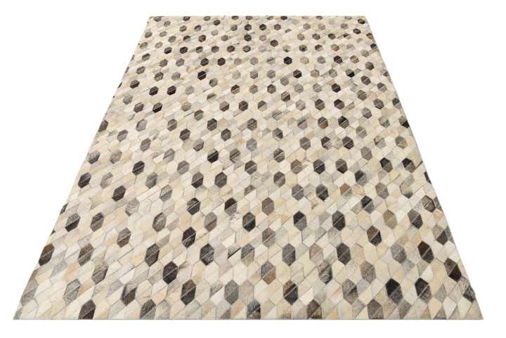 5' 2 x 7' 5 Cowhide Rug