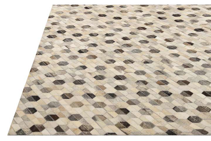 5' 2 x 7' 5 Cowhide Rug