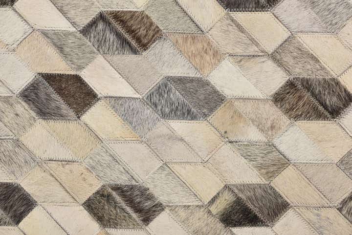 5' 2 x 7' 5 Cowhide Rug