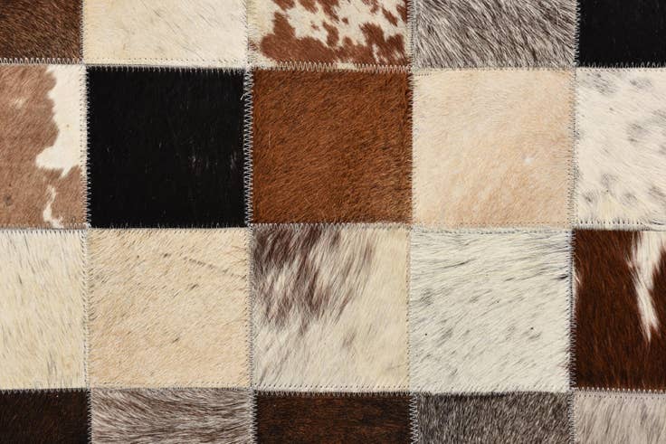 Detail image of 5' 4 x 7' 8 Cowhide Rug