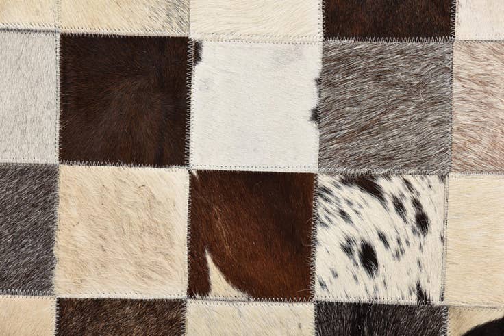 Detail image of 5' 4 x 7' 8 Cowhide Rug