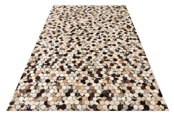 5' 3 x 8' 1 Cowhide Rug