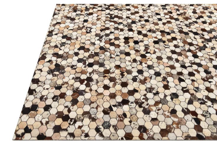 Detail image of 5' 3 x 8' 1 Cowhide Rug