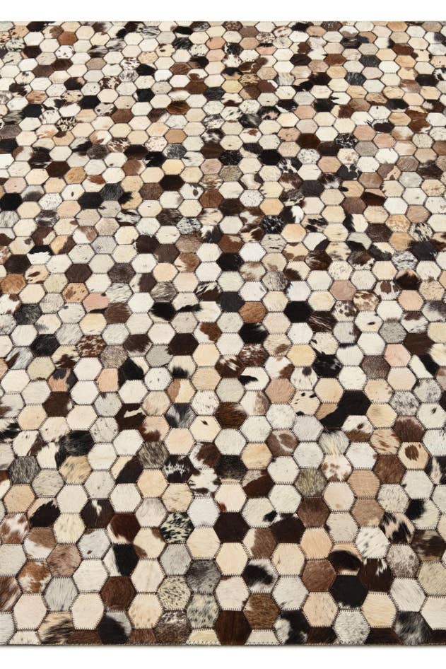 Detail image of 5' 3 x 8' 1 Cowhide Rug