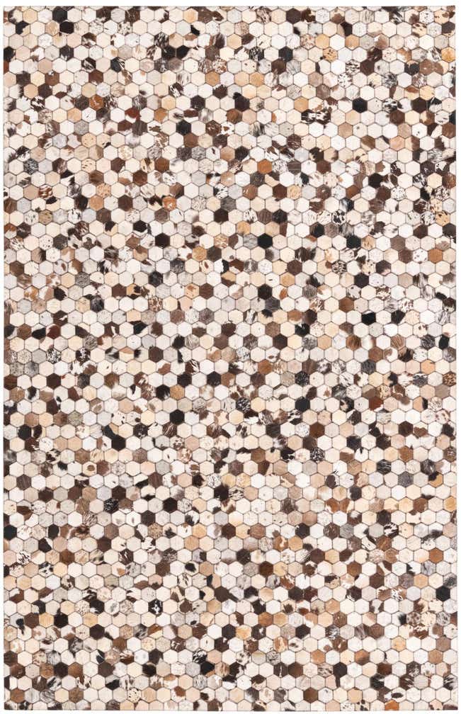 5' 3 x 8' 1 Cowhide Rug