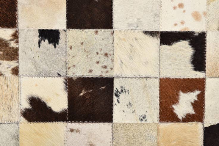 Detail image of 5' 4 x 7' 8 Cowhide Rug
