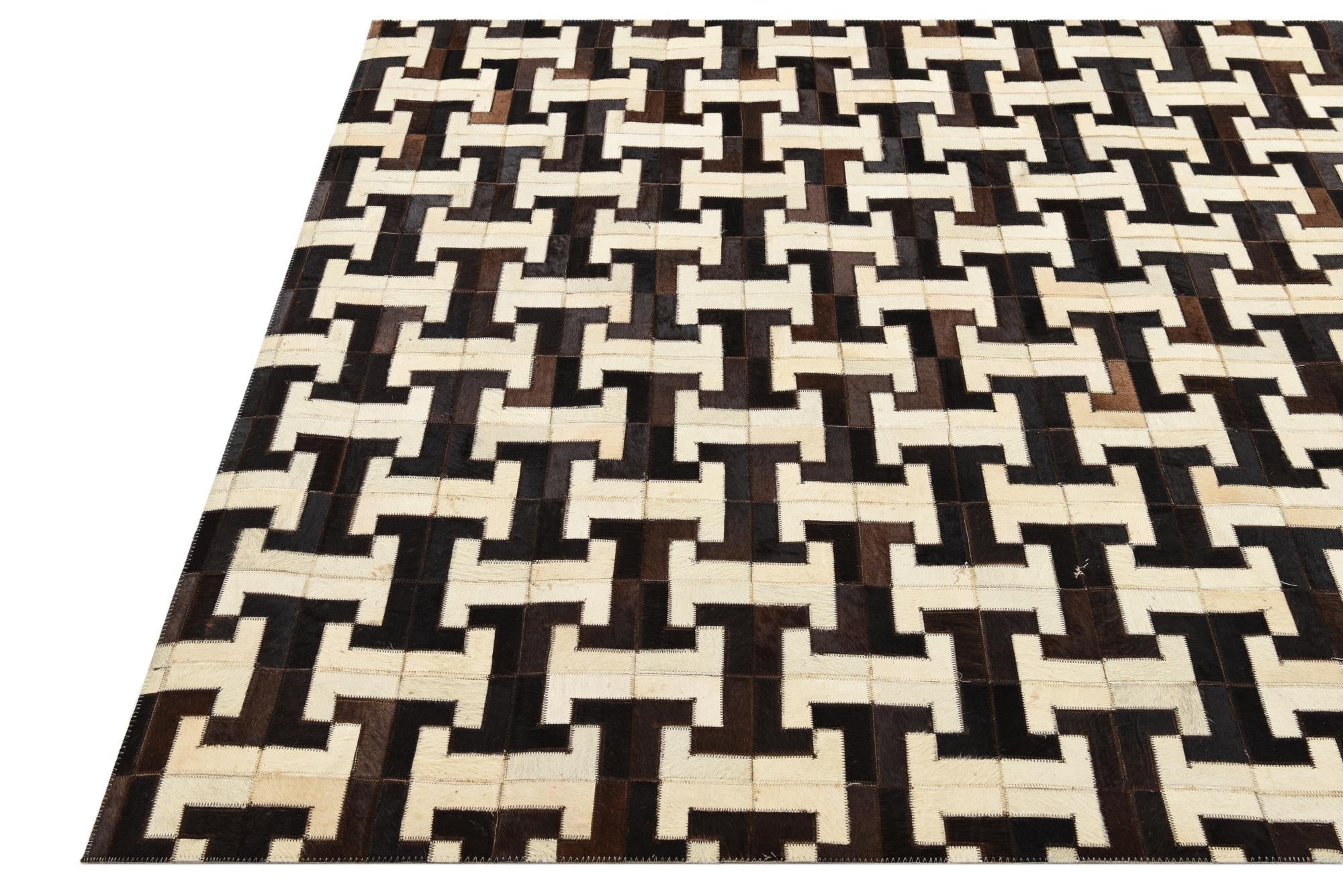 5' 1 x 6' 10 Cowhide Rug
