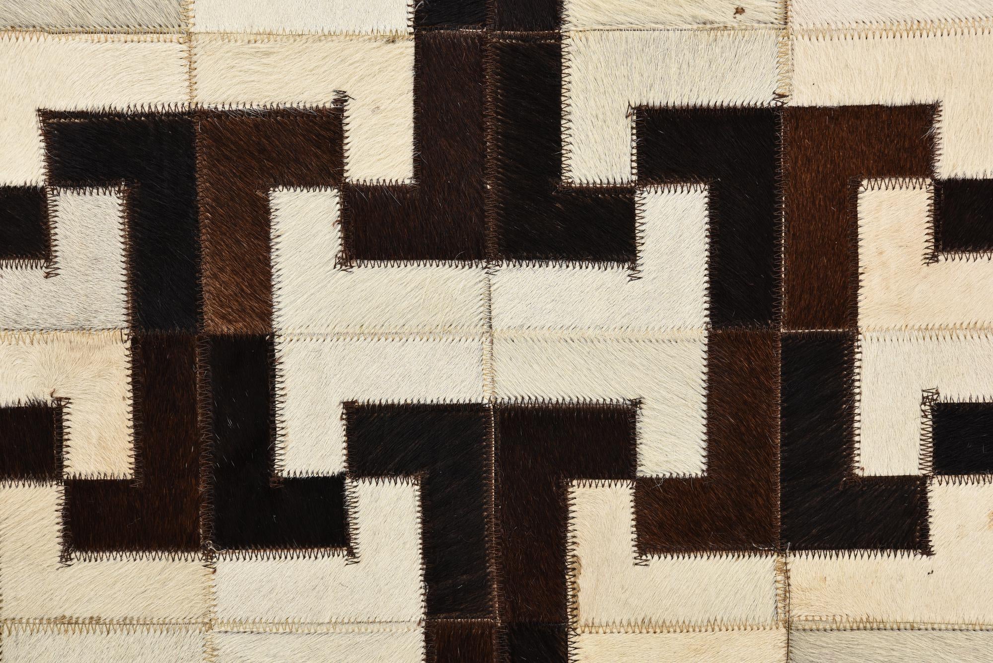 5' 1 x 6' 10 Cowhide Rug