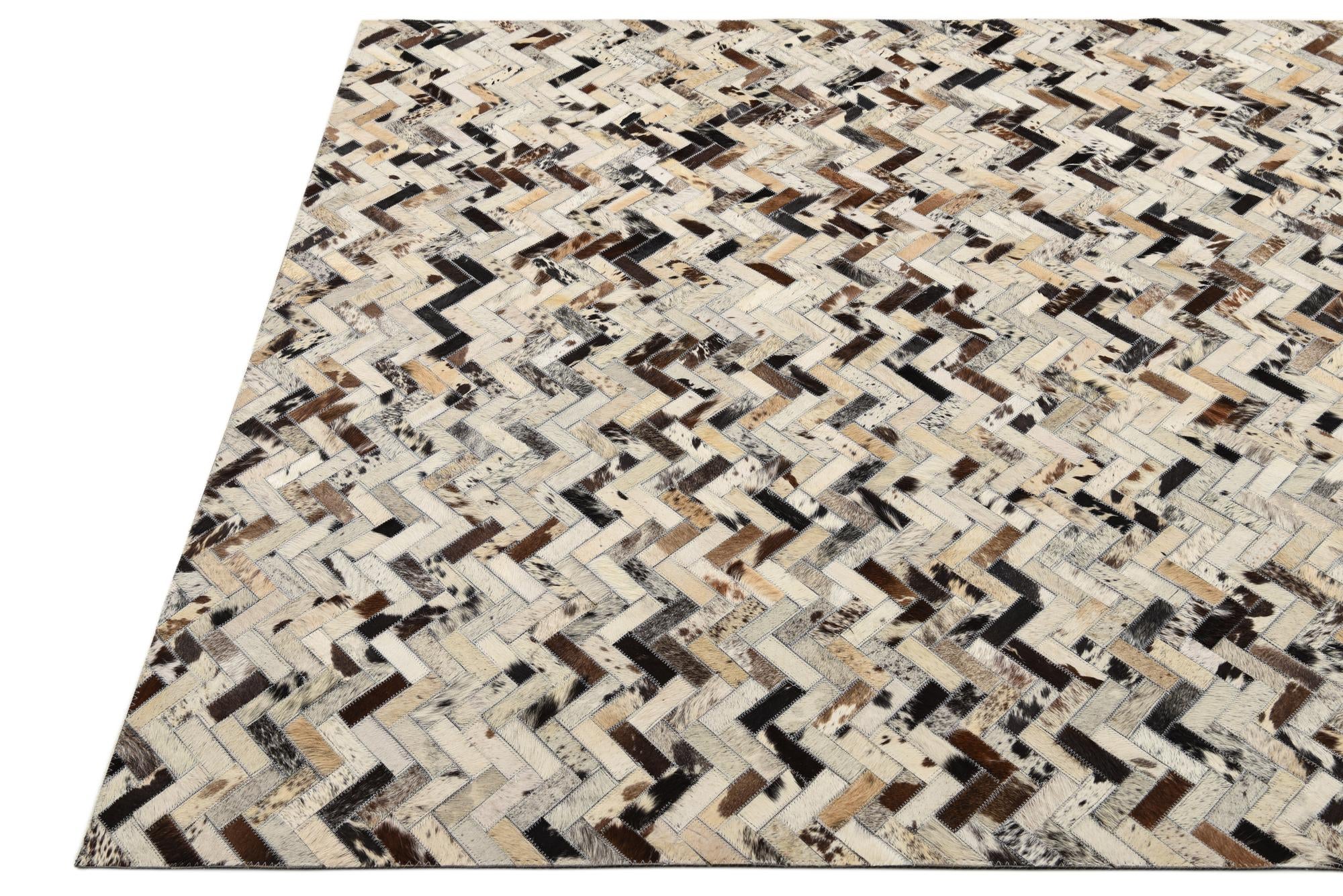 5' x 7' 10 Cowhide Rug