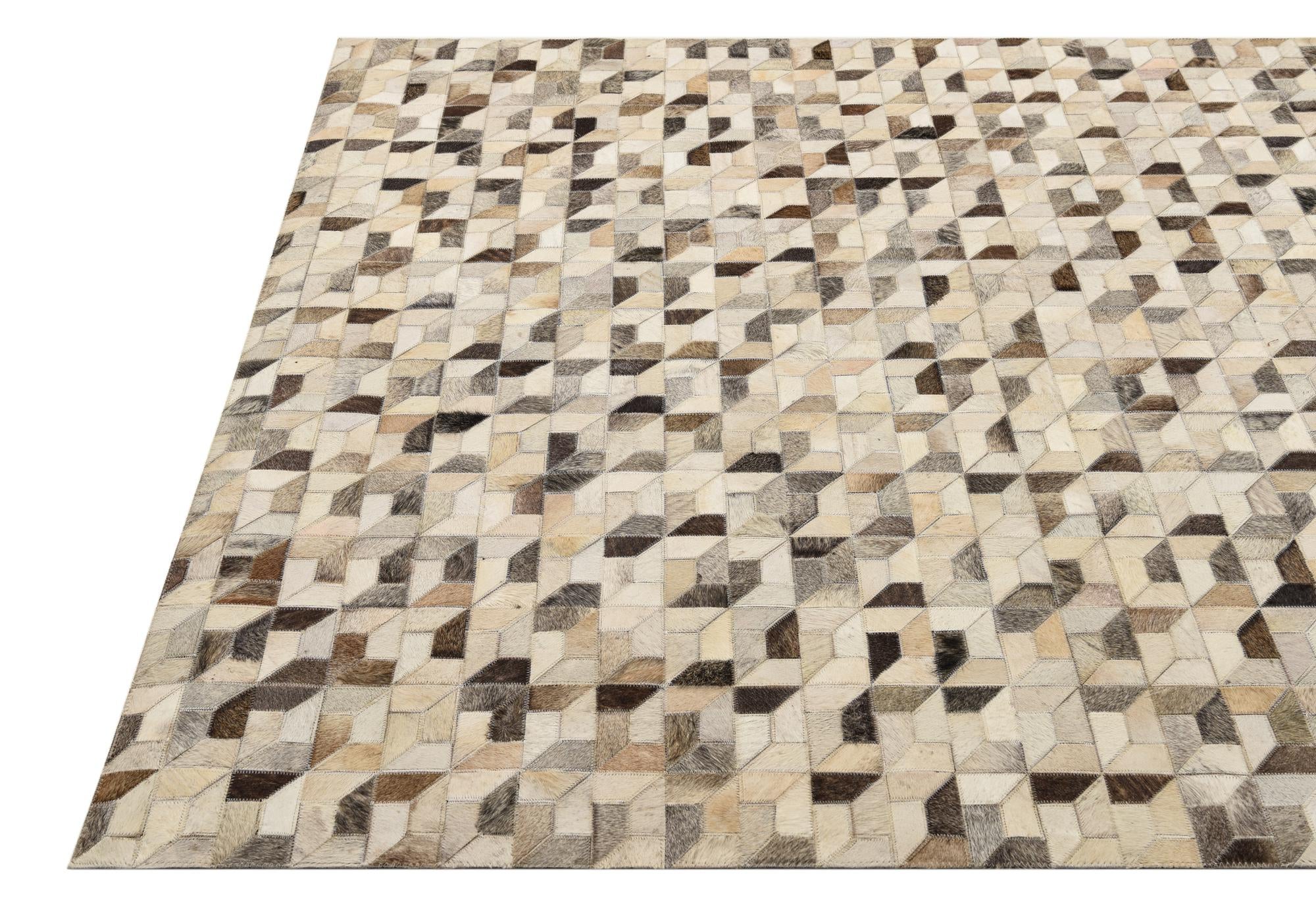 5' 4 x 7' 7 Cowhide Rug