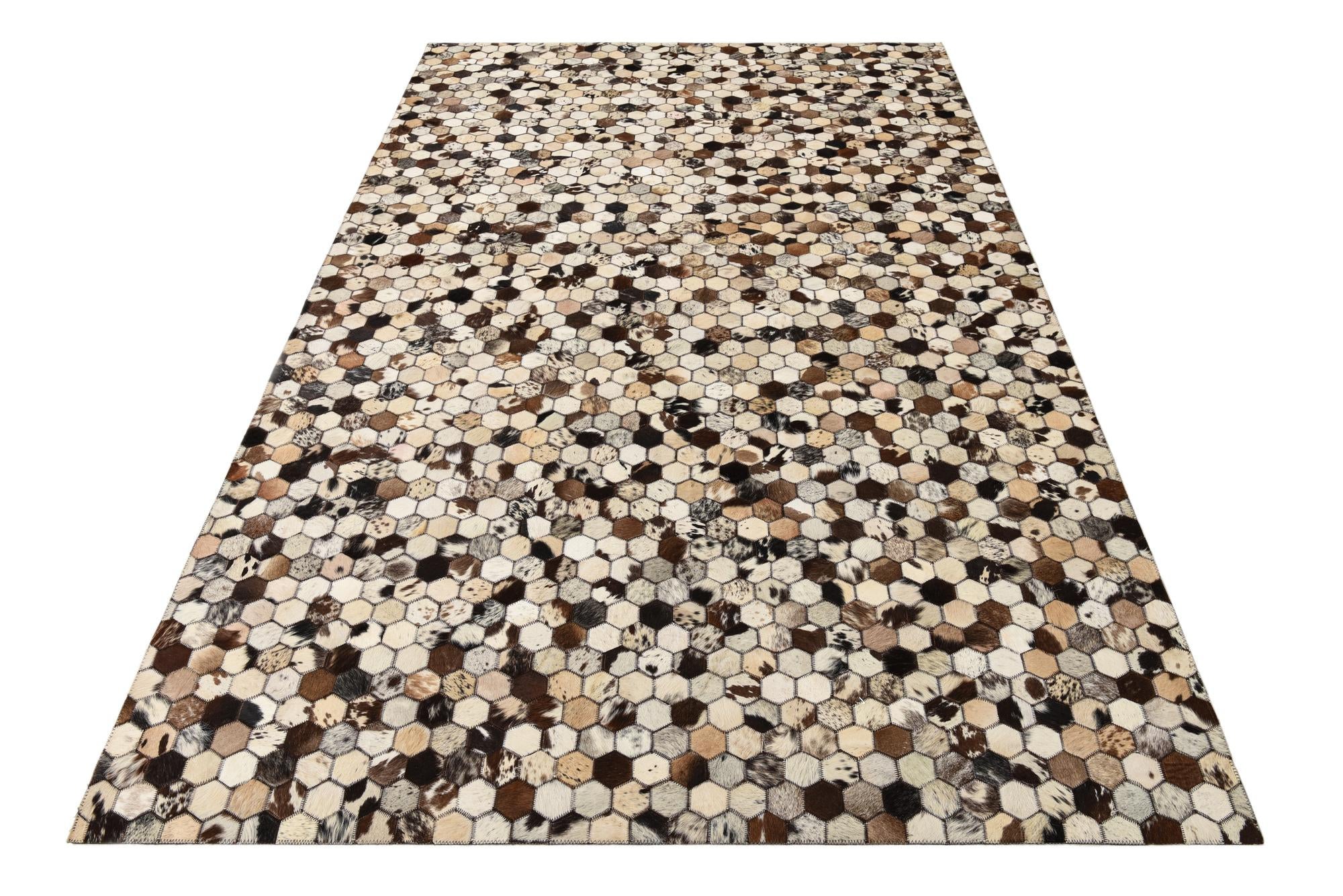 5' 1 x 8' 2 Cowhide Rug