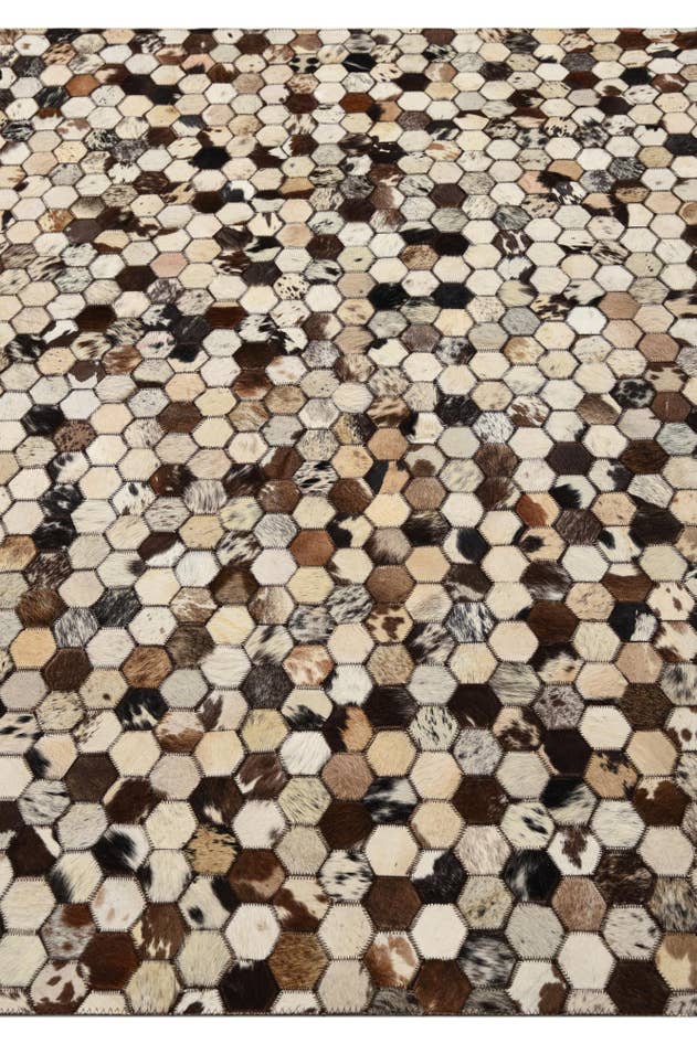 Detail image of 5' 1 x 8' 2 Cowhide Rug