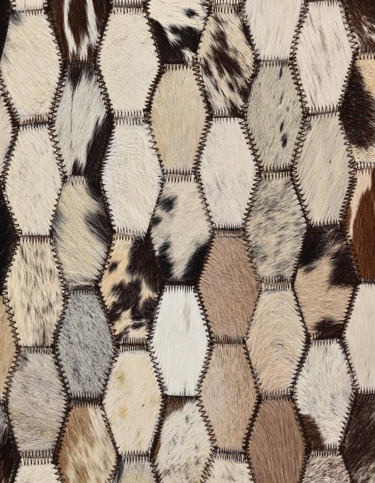 Detail image of 5' 1 x 8' 2 Cowhide Rug