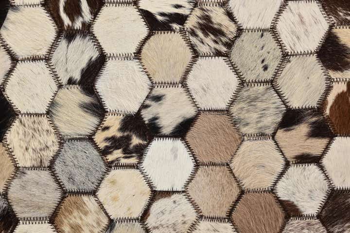 5' 1 x 8' 2 Cowhide Rug