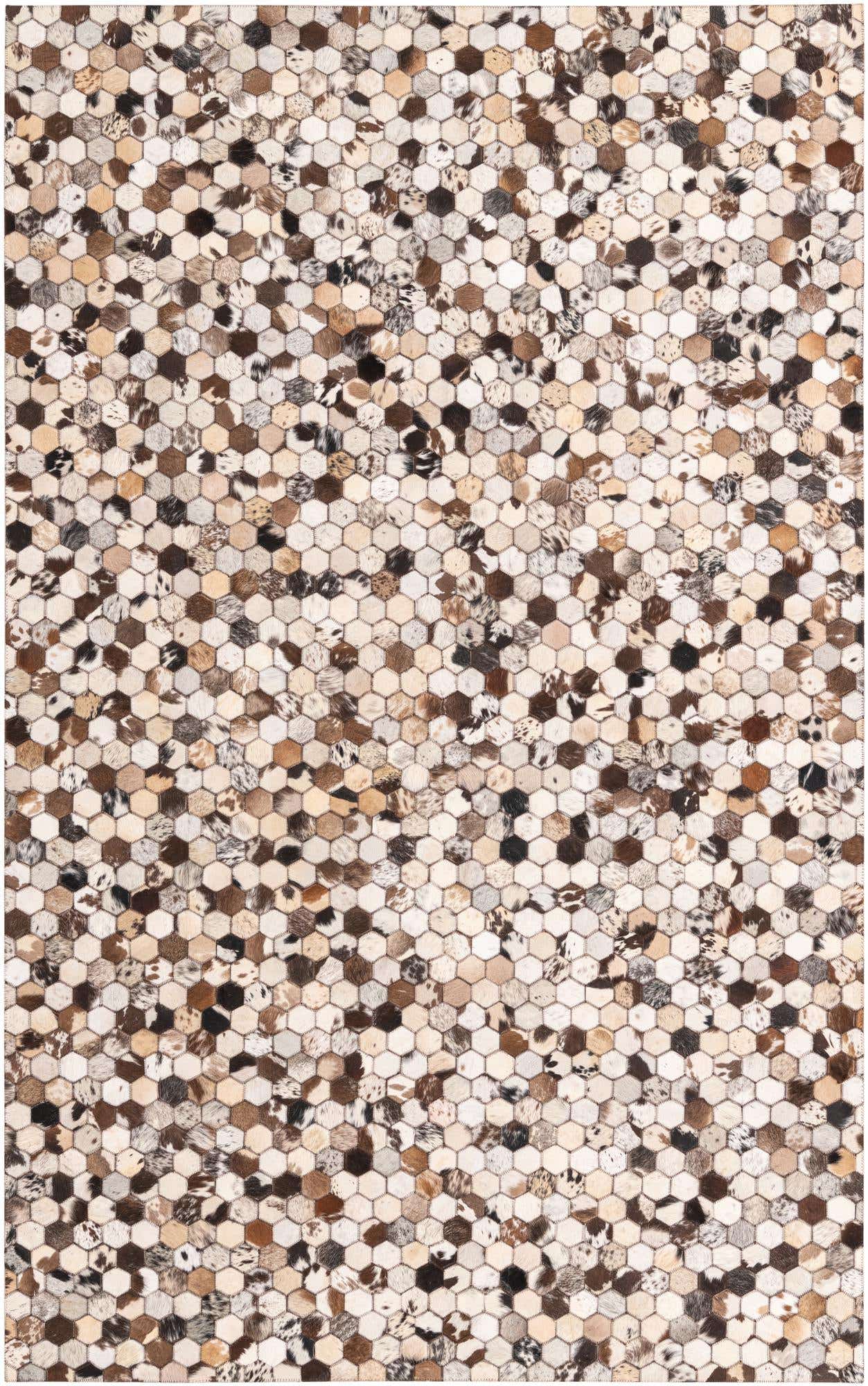5' 1 x 8' 2 Cowhide Rug