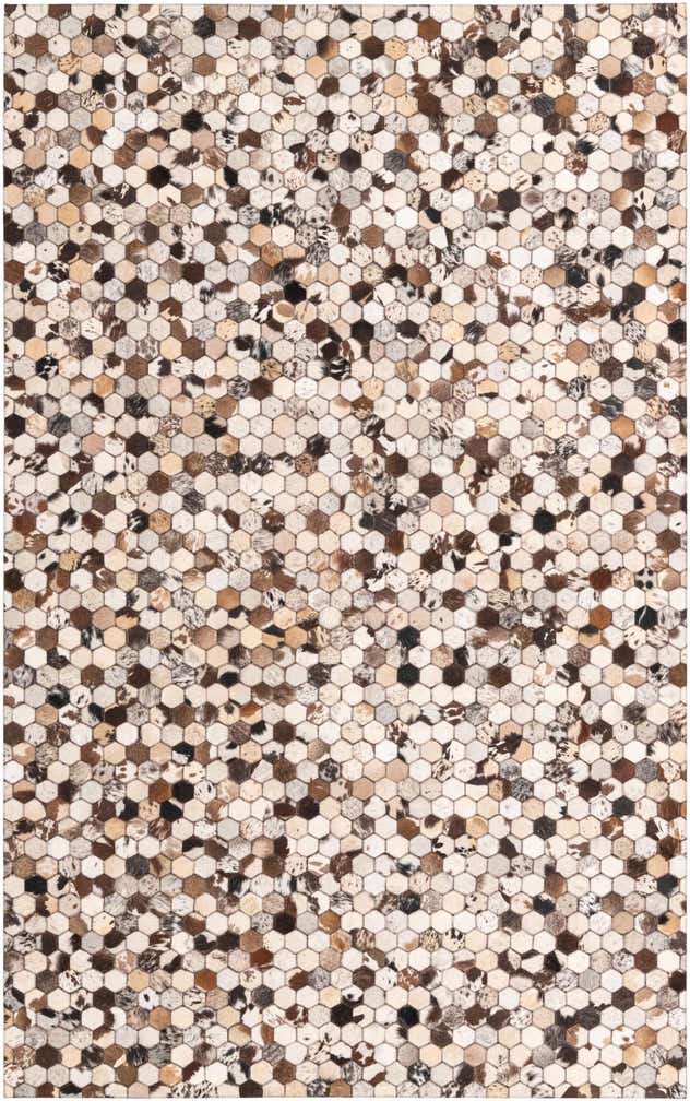 5' 1 x 8' 2 Cowhide Rug