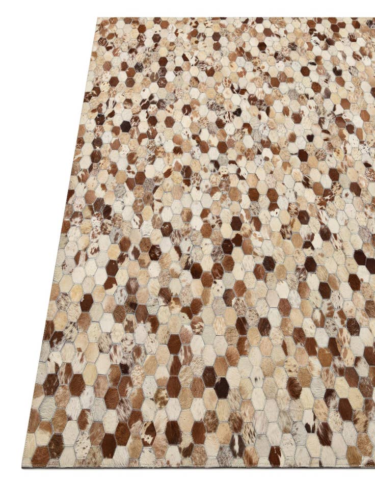 Detail image of 5' x 7' 10 Cowhide Rug