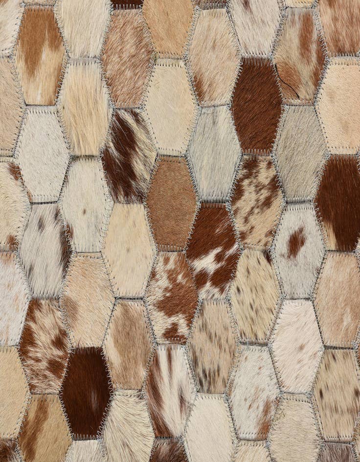 Detail image of 5' x 7' 10 Cowhide Rug