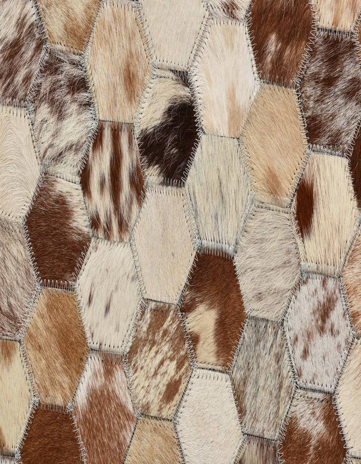 Detail image of 5' x 7' 10 Cowhide Rug