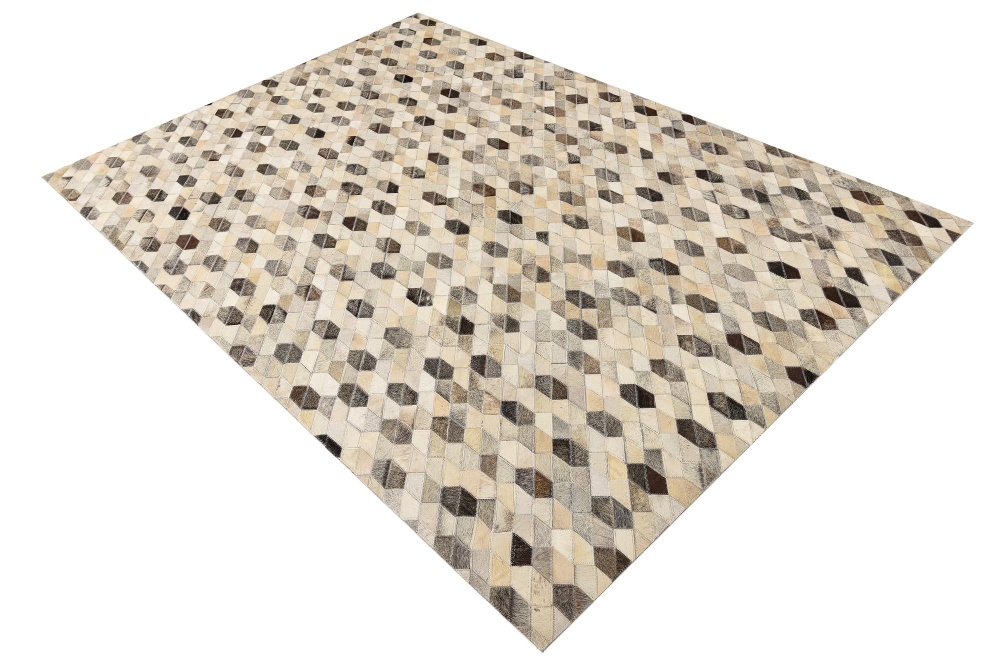 5' 2 x 7' 5 Cowhide Rug