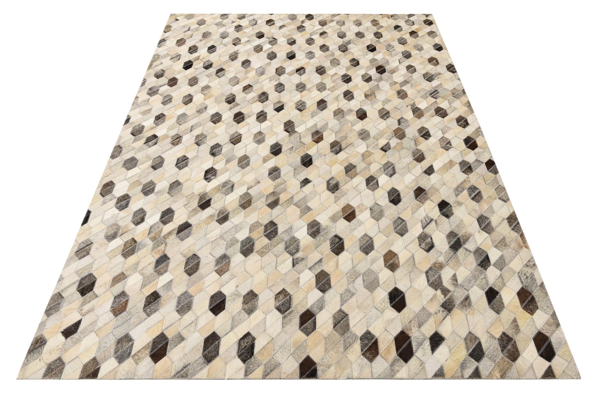 5' 2 x 7' 5 Cowhide Rug