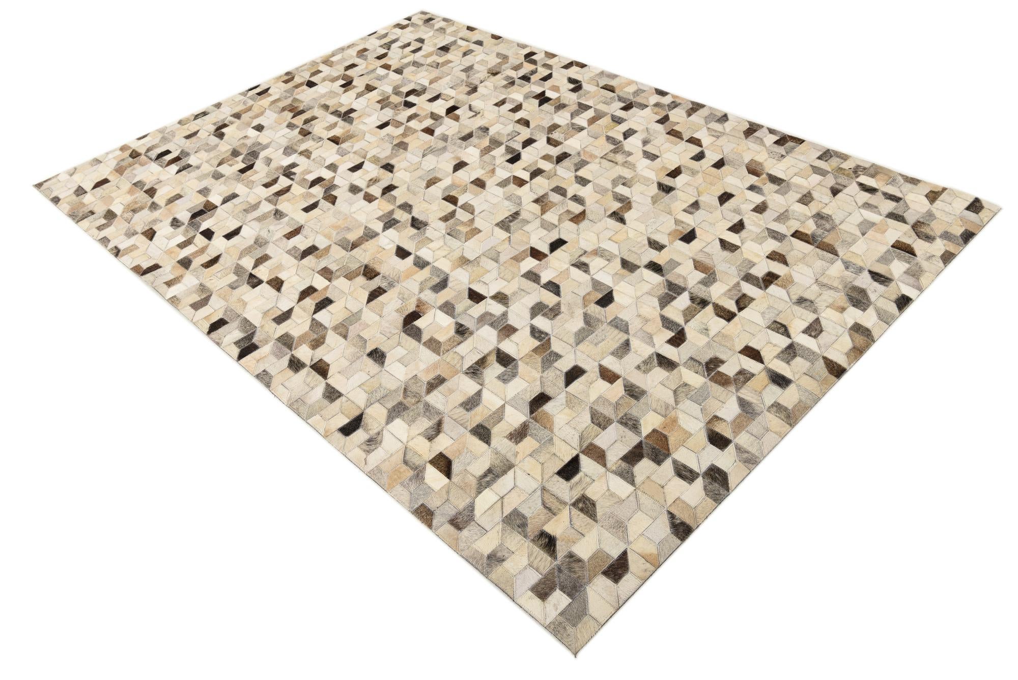 5' 4 x 7' 5 Cowhide Rug