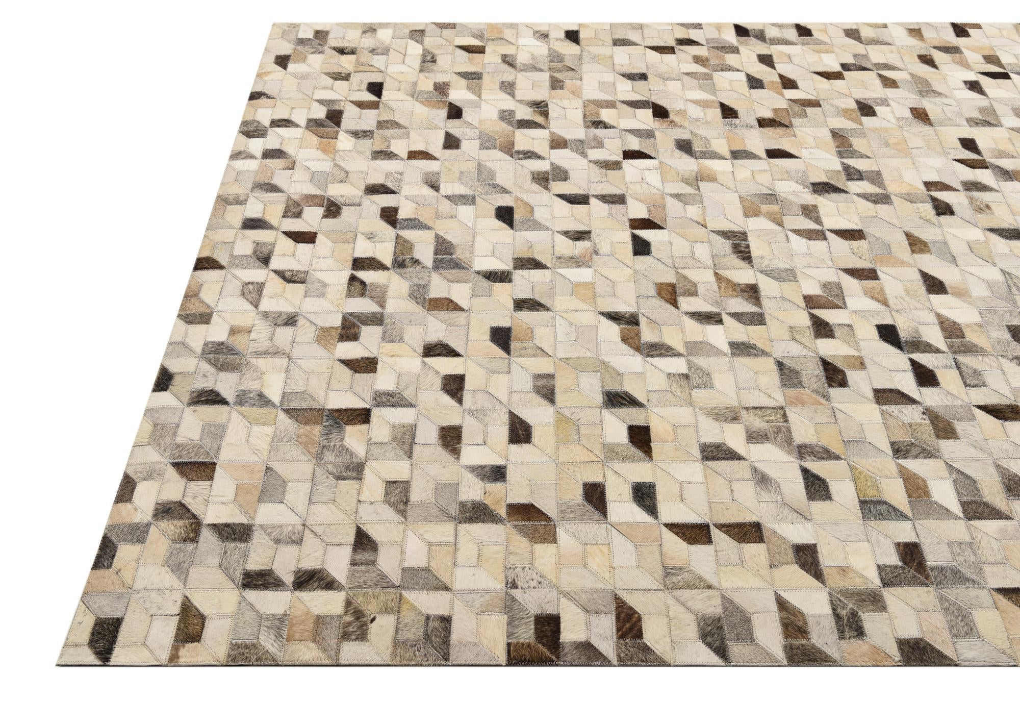 5' 4 x 7' 5 Cowhide Rug