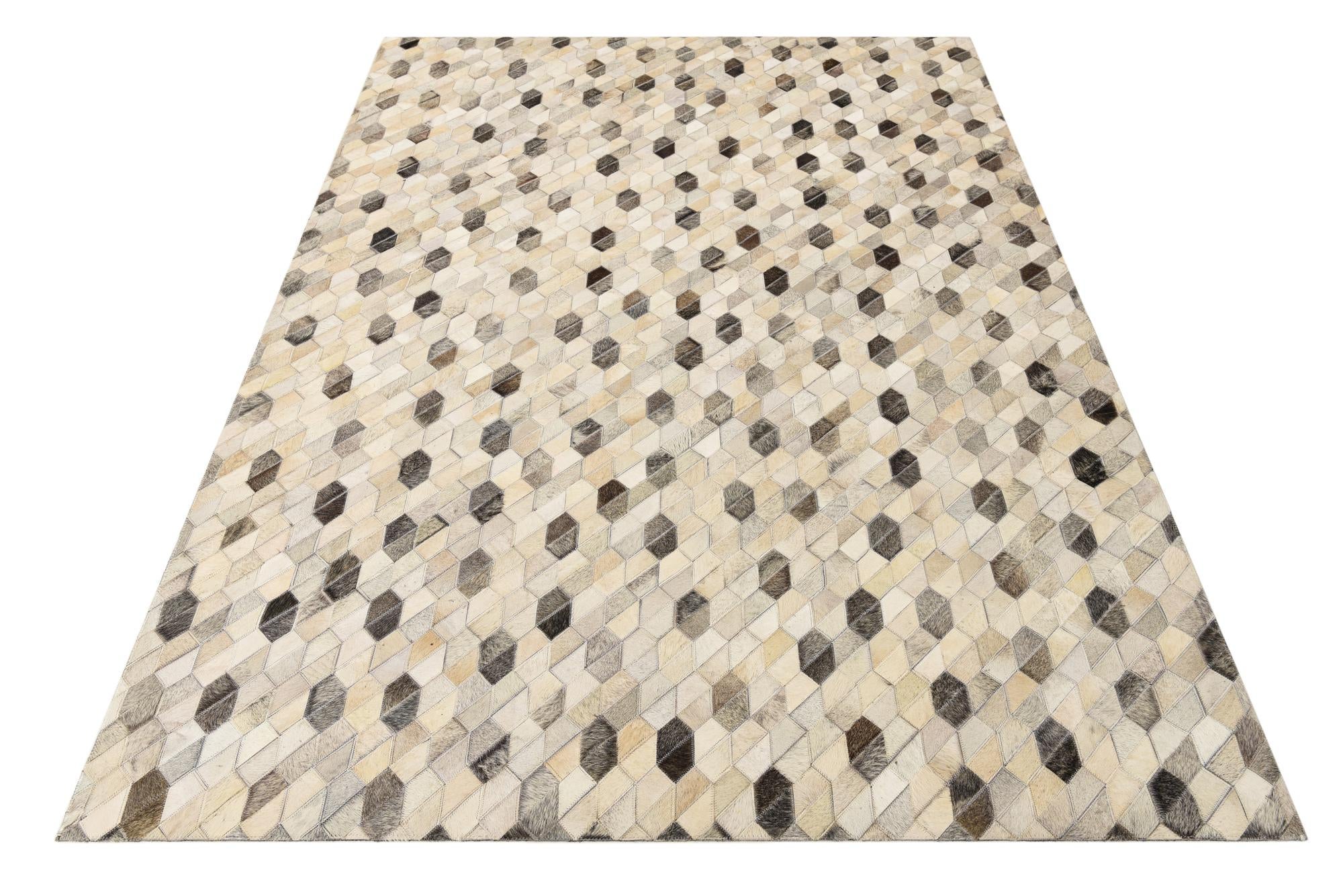 5' 3 x 7' 6 Cowhide Rug