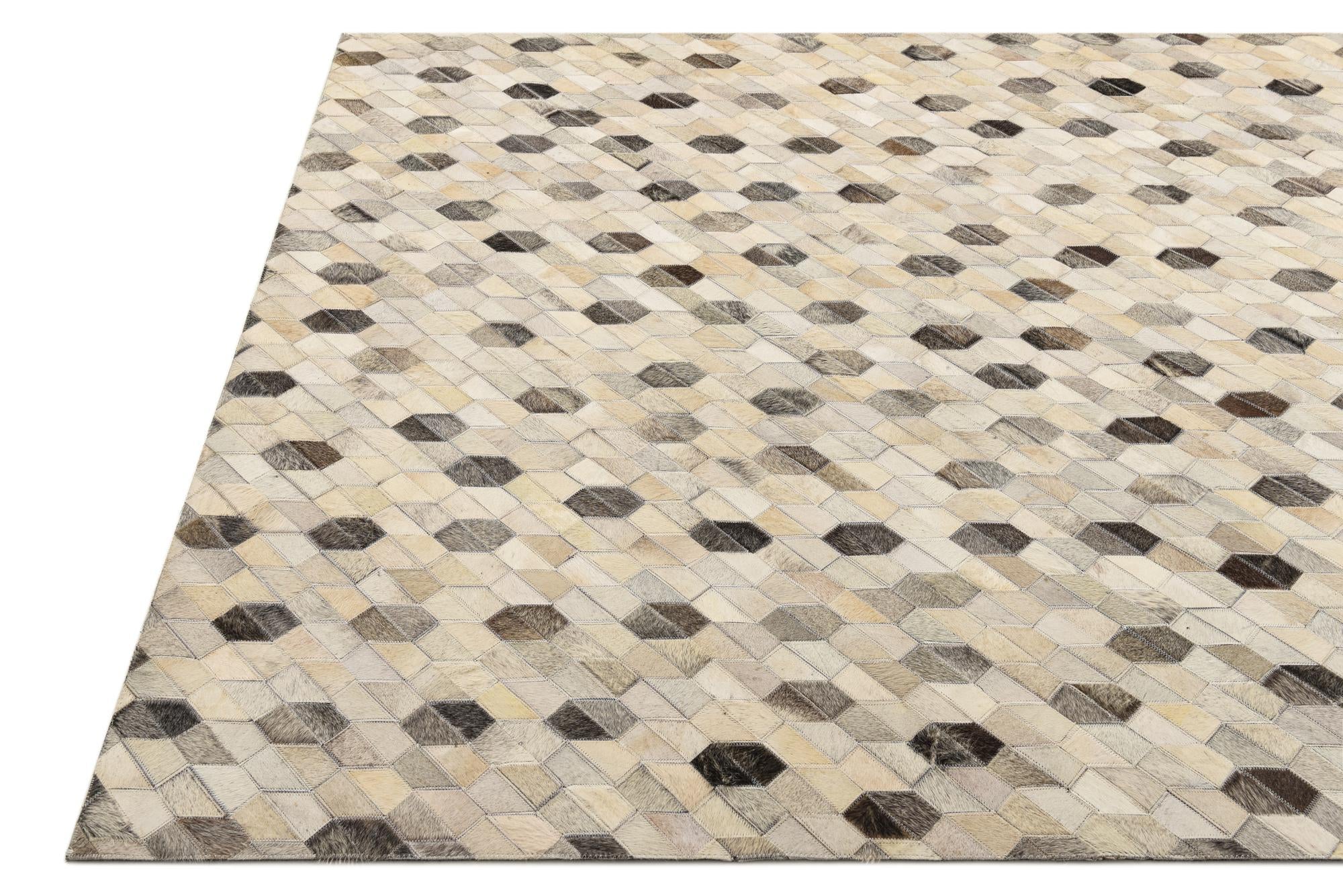 5' 3 x 7' 6 Cowhide Rug