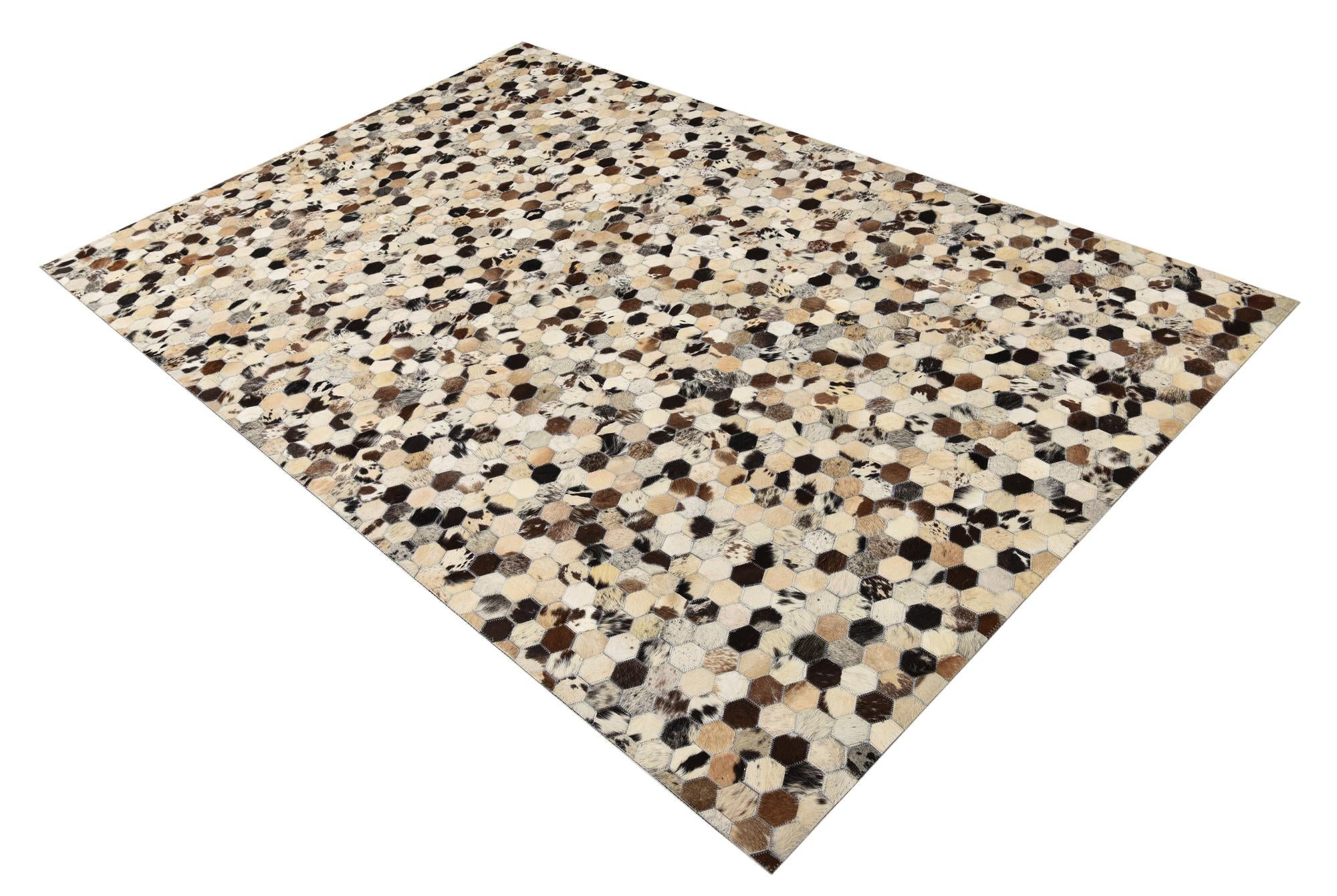 5' 1 x 7' 10 Cowhide Rug