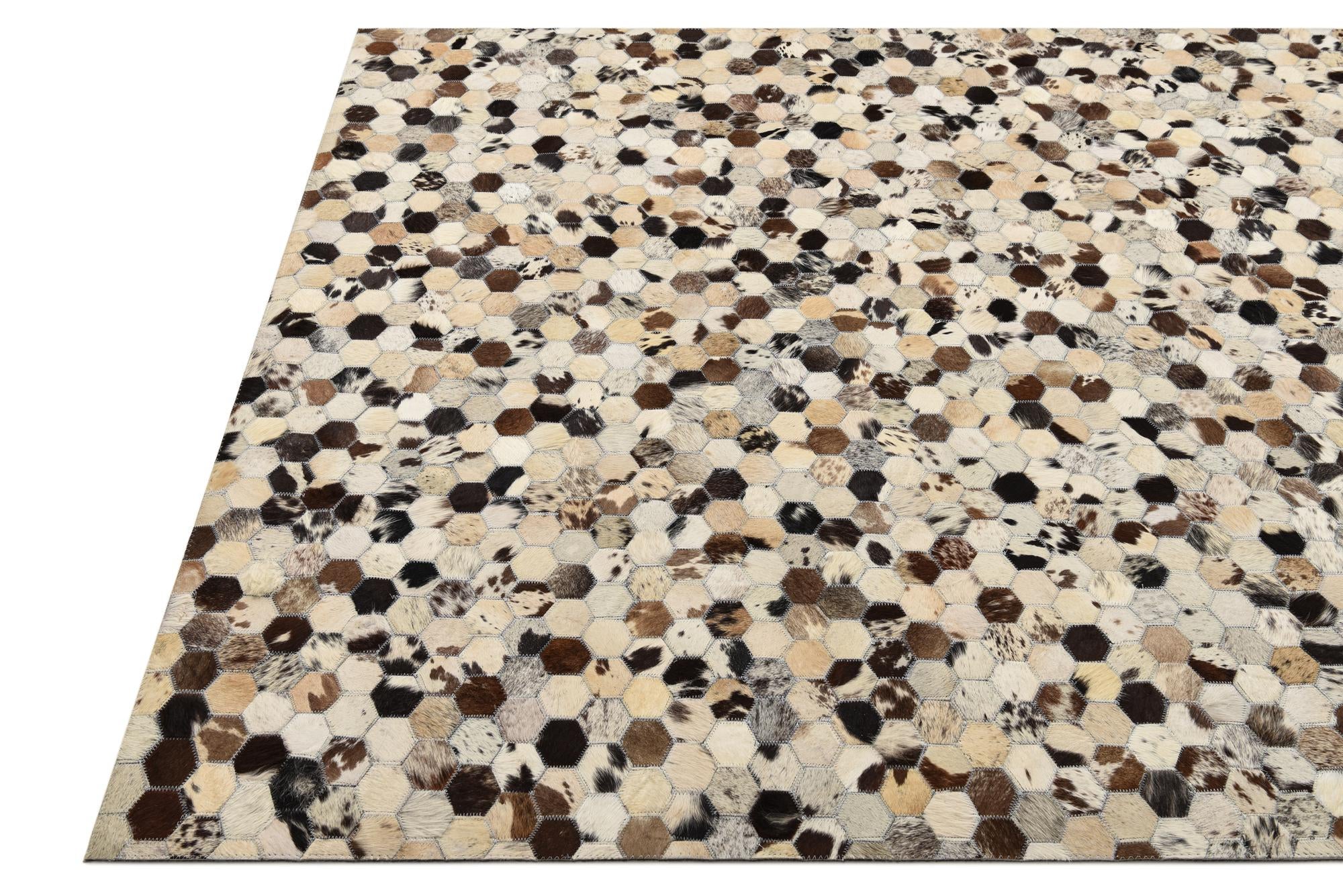 5' 1 x 7' 10 Cowhide Rug